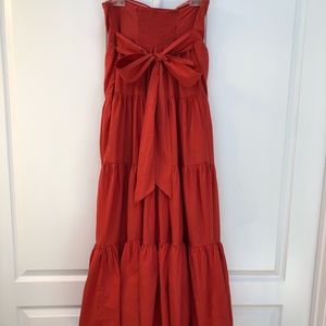 Strapless maxi dress